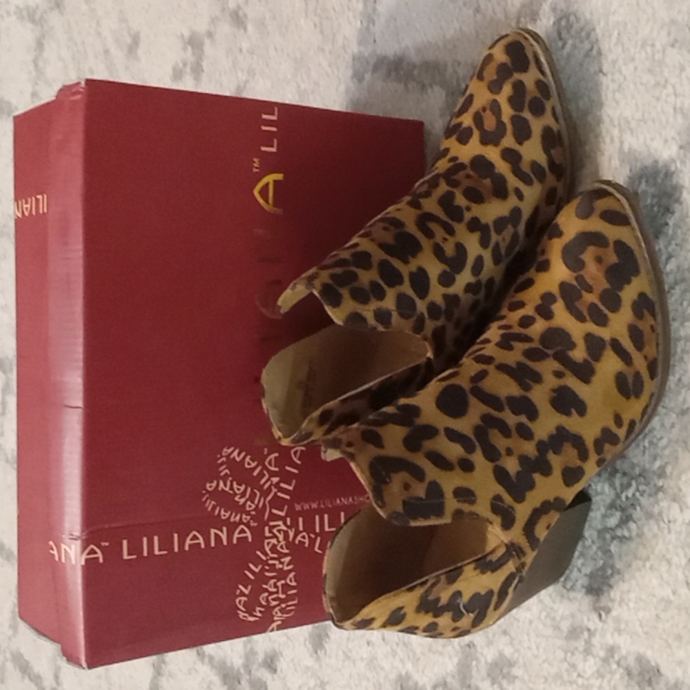 Liliana Leopard Print Bootie